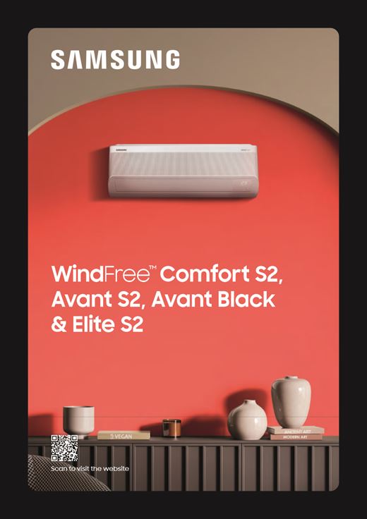 Cover of the Samsung WindFree S2 range brochure