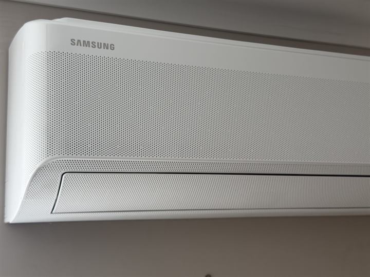 Close-up of a Samsung WindFree indoor unit